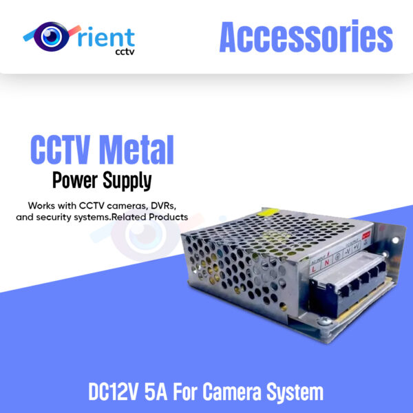 CCTV Metal Power Supply,DC12V 5A For Camera System
