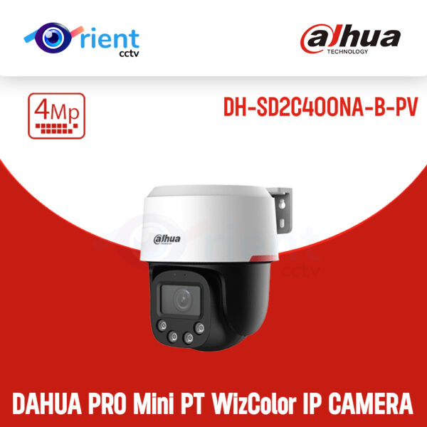 Dahua DH-SD2C400NA-B-PV PRO Mini PT WizColor 4MP IP CAMERA