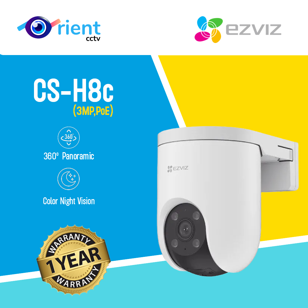 EZVIZ CS-H8c (3MP,PoE) CS-H8c-R200-1K3EKFL(4mm) IP PT Network Camera EZVIZ CS-H8c (3MP,PoE) CS-H8c-R200-1K3EKFL(4mm) IP PT Network Camera
