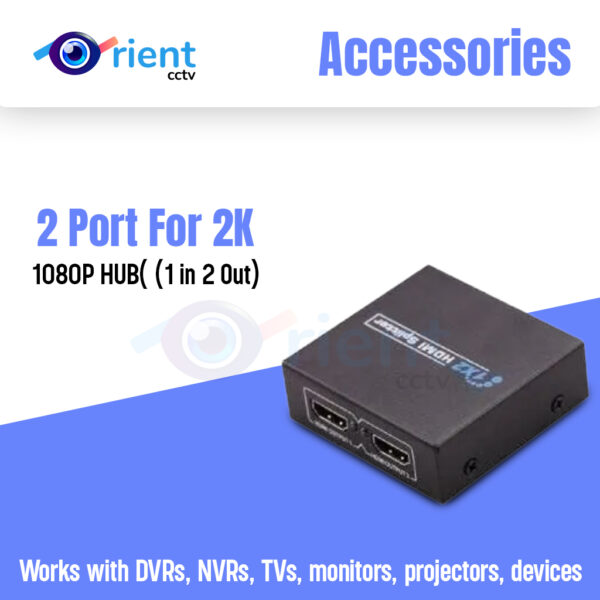 Full 1080P HD HDMI Splitter 2 Port For 2K & 1080P HUB( (1 in 2 Out)
