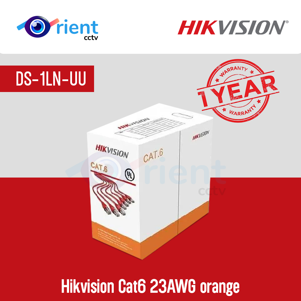 Hikvision DS-1LN-UU Cat6 23AWG orange - Image 1