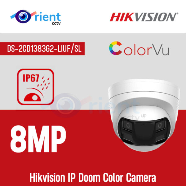 Hikvision DS-2CD1383G2-LIUF SL 8MP IP Doom Color Camera