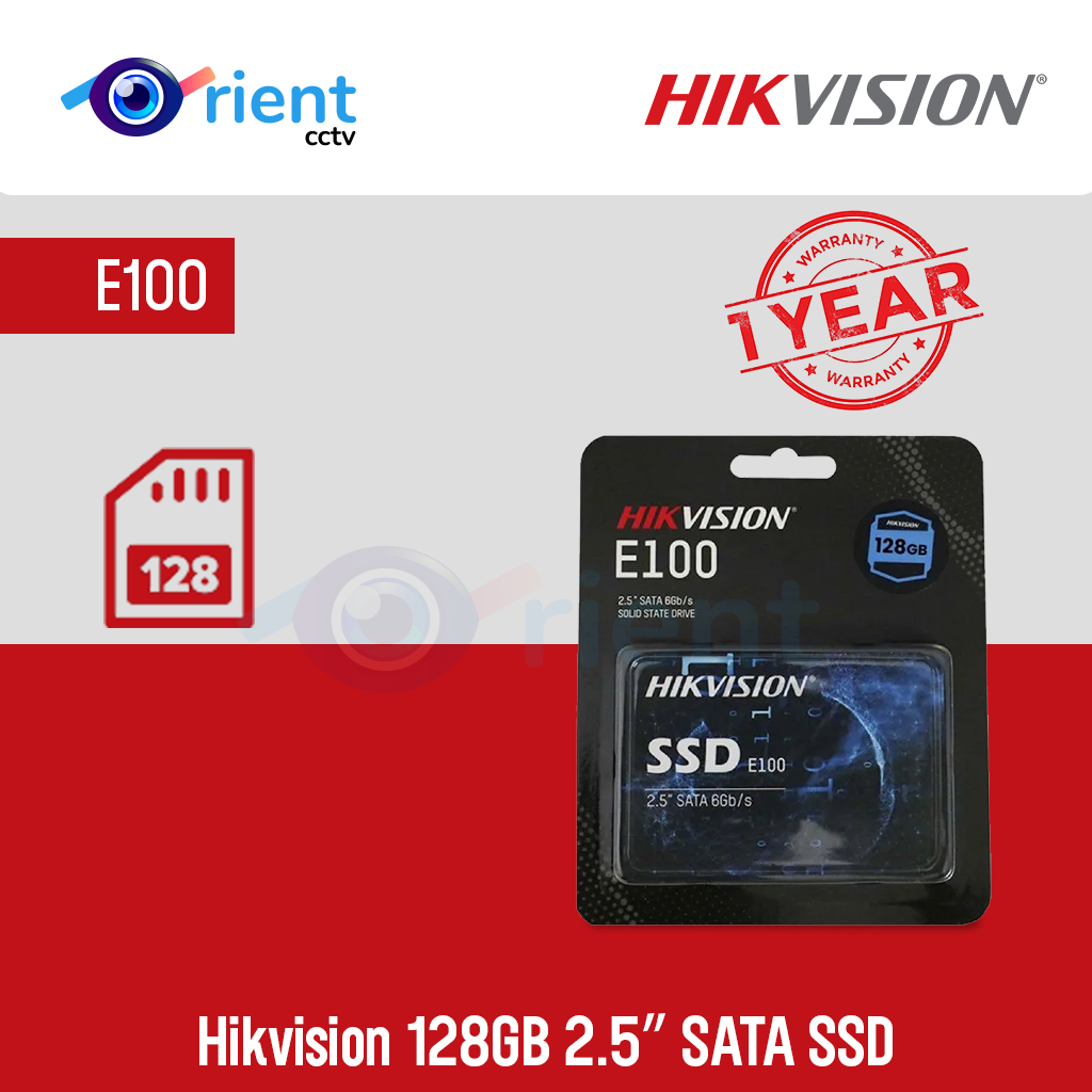 Hikvision E100 128GB 2.5″ SATA SSD Hikvision E100 128GB 2.5" SATA SSD - Image 1