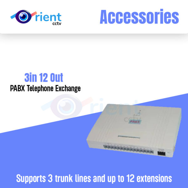 PABX Telephone Exchange 3in 12 Out