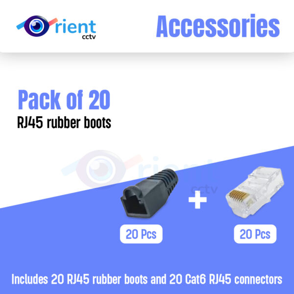 Pack of 20 RJ45 rubber boots
