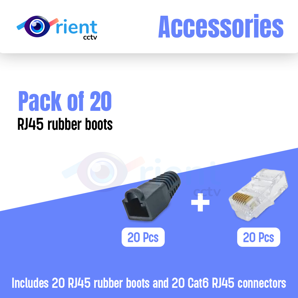 Pack of 20 RJ45 rubber boots