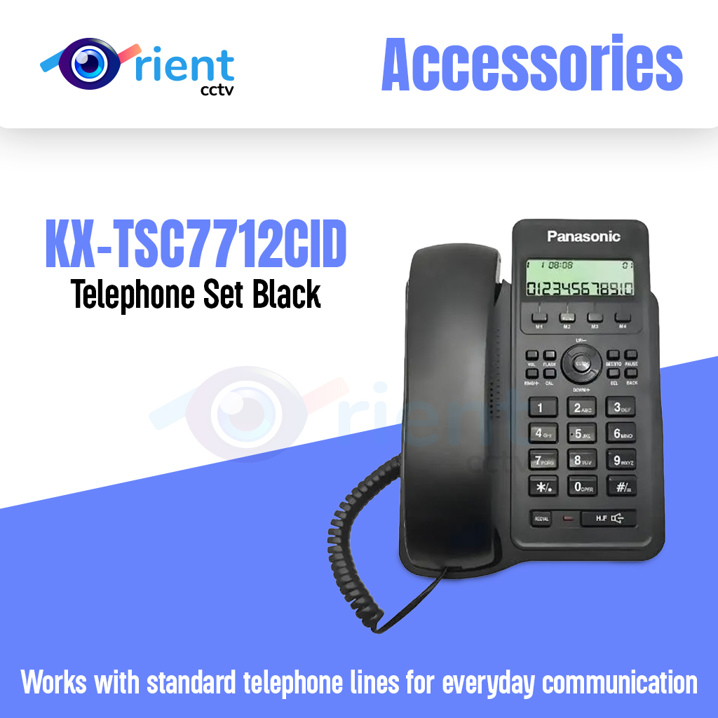 Telephone Set KX-TSC7712CID Black