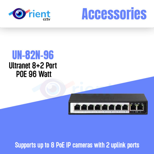 Ultranet UN-82N-96 8+2 Port POE 96 Watt