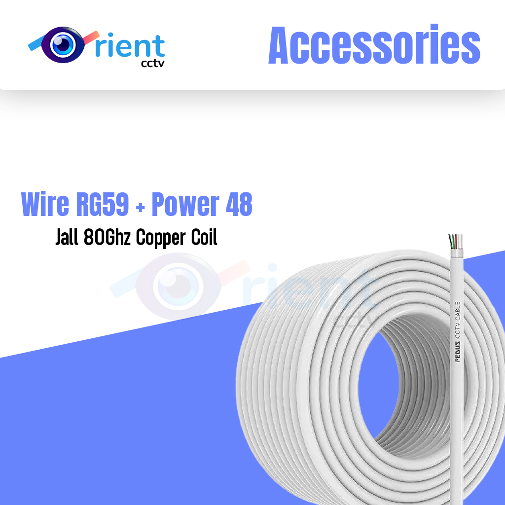 Wire RG59 + Power 48 Jall 80Ghz Copper Coil