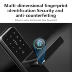 IMOU Networked Digital WIFI K1S-G-W-EN Electronic Biometric Fingerprint Door Lock Ultra-Low Power Smart Home Security Protection Bluetooth Key - Image 2