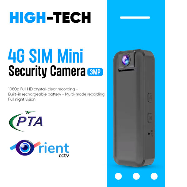 1080P HD Full Night Vision Action Record 4G SIM Card Video Audio Voice Photo Recorder Mini Camera With Battery Inside PTA Approved