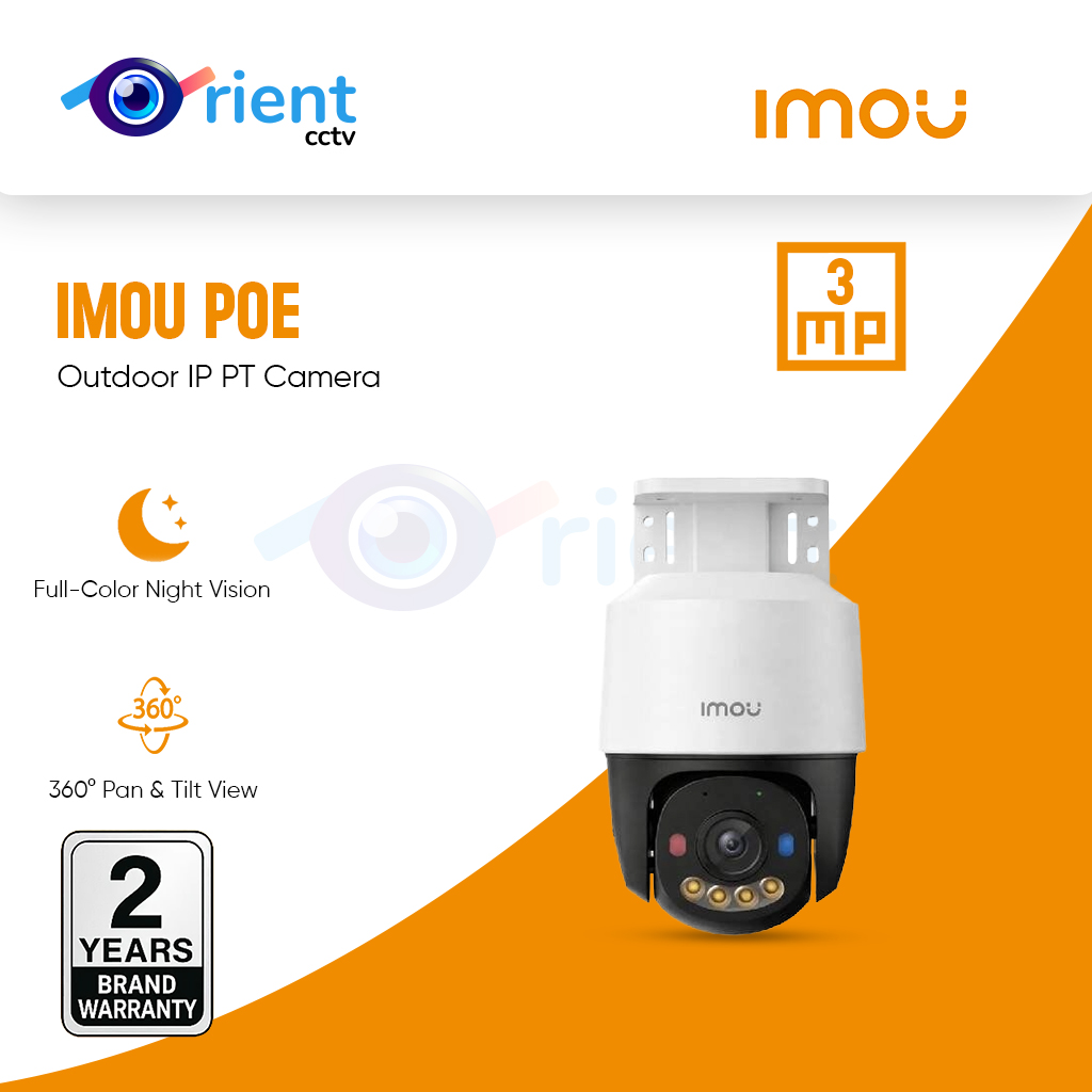 IMOU 3MP POE Outdoor IP PT Camera – IPC-PS7FP-3M0 with Pan & Tilt & Full Color