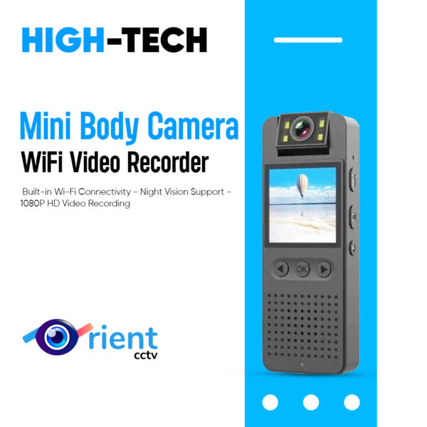 Mini Body Camera WiFi Video Recorder 1080P Wearable Night Vision