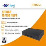 IMOU SF106P 4 Port PoE  45W Switch with 2 Uplink Ports  250m Long Range