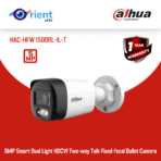 5MP Smart Dual Light HDCVI Two-way Talk Fixed-focal Bullet Camera