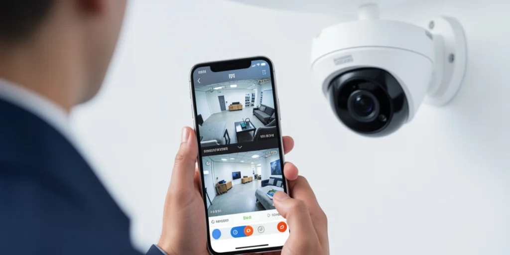 CCTV footage on Mobile