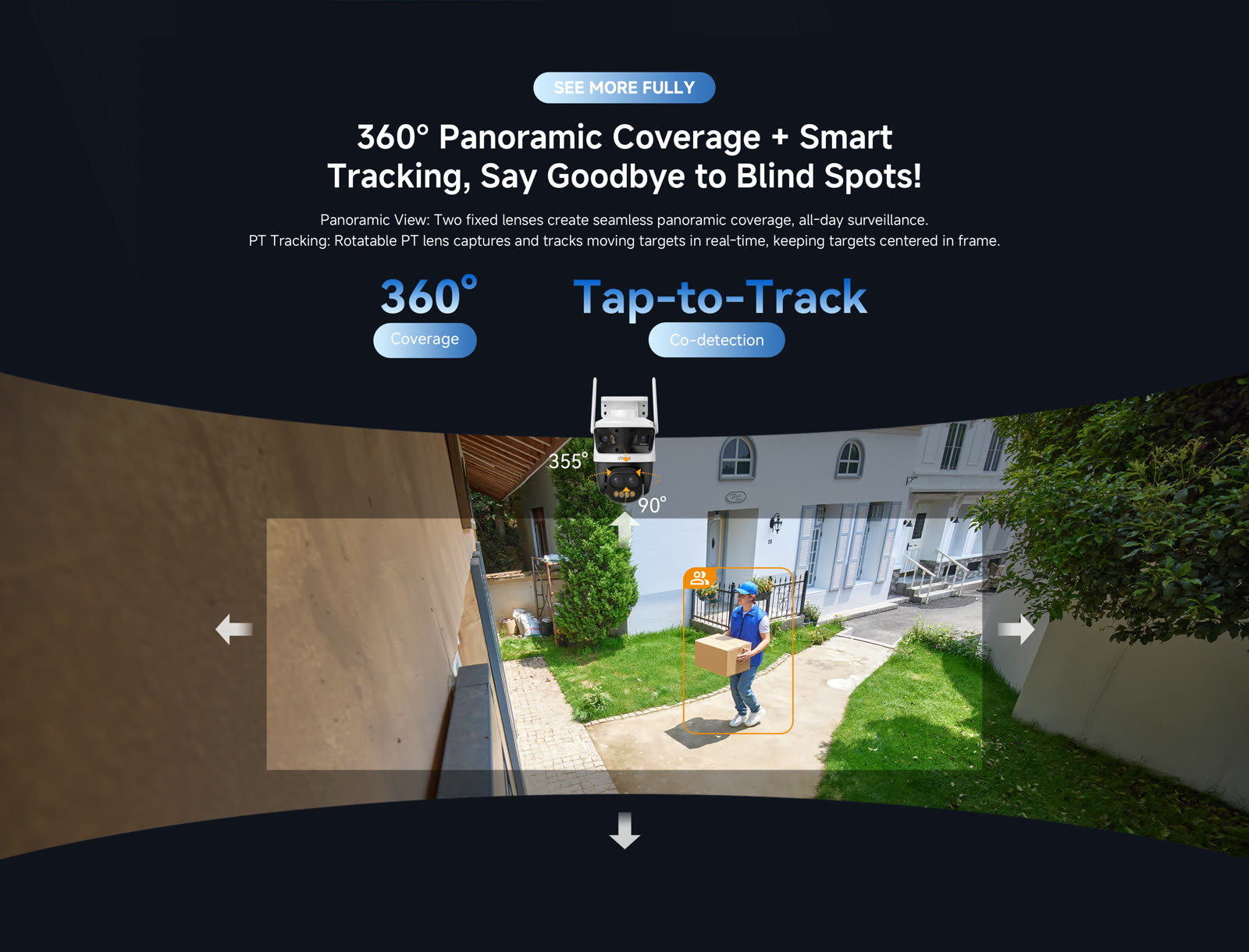 IMOU Cruiser Pano Z 13MP Outdoor PTZ Security Camera, 12x Mixed Zoom Panoramic Surveillance feature 6