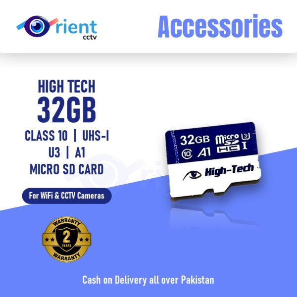 High Tech 32GB Class 10 Micro SD Card - Orient CCTV