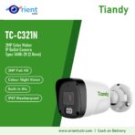 Tiandy TC-C321N 1ANB-28 2MP Color Maker IP Bullet Camera | 2.8mm, White Light + 30m IR, Built-in Mic, IP67