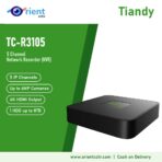 Tiandy TC-R3105 5 Channel NVR | Up to 6MP Cameras, 4K HDMI + VGA, 1 HDD up to 8TB, H.265