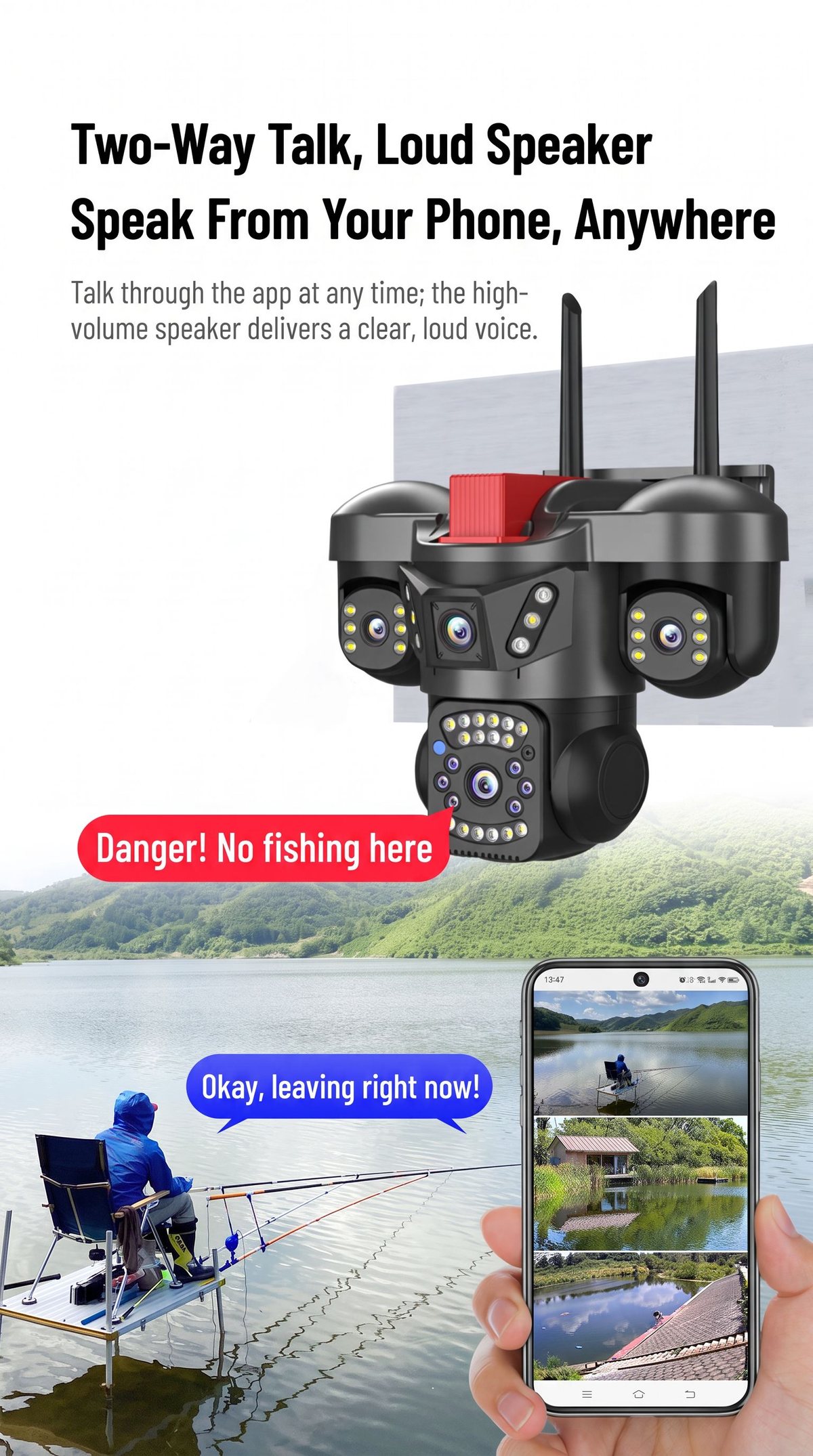 D900 two-way talk loud speaker