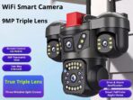 D900 WiFi smart camera 9MP triple lens features